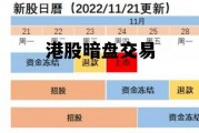 港股暗盘交易，港股暗盘交易怎么看