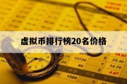虚拟币排行榜20名价格_虚拟币排行榜2021