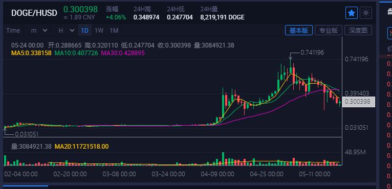 狗狗币今日价格与行情，狗狗币今日价格行情非小号