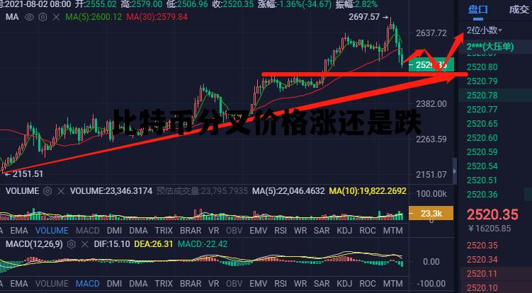 比特币分叉价格涨还是跌，比特币分叉价格涨还是跌了