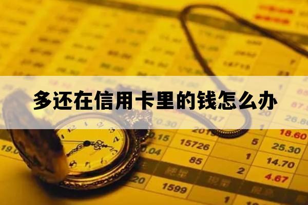 多还在信用卡里的钱怎么办_信用卡 多还的钱