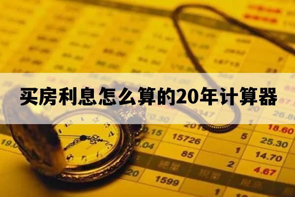 买房利息怎么算的20年计算器_贷款50万每月还多少