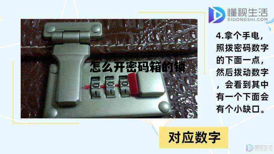 怎么开密码箱的锁，如何打开密码箱的密码锁