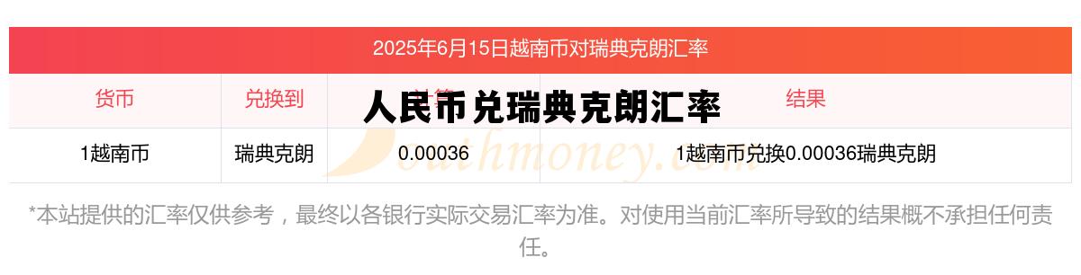 人民币兑瑞典克朗汇率，人民币兑瑞典克朗汇率如何拆卸饮水机